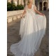 Plus Size Boho Chiffon Wedding Dress Short Sleeve V-Neck A-Line With Belt Large Size Custom Made Bridal Gown Robe De Mariee Plus Size Boho Chiffon Wedding Dress Short Sleeve V-Neck A-Line With Belt Large Size Custom Made Bridal Gown Robe De Mariee