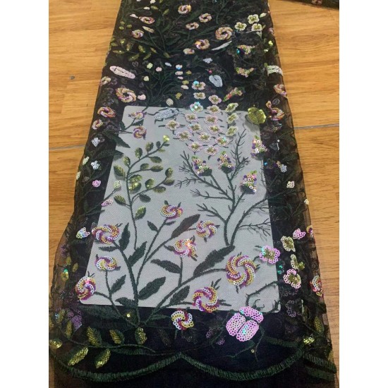 Luxury African Hard Yarn Lace Hand Cut African Lace Fabric Beautiful Nigerian Clothing Sewn Lace Fabric with many sequins Luxury African Hard Yarn Lace Hand Cut African Lace Fabric Beautiful Nigerian Clothing Sewn Lace Fabric with many sequins