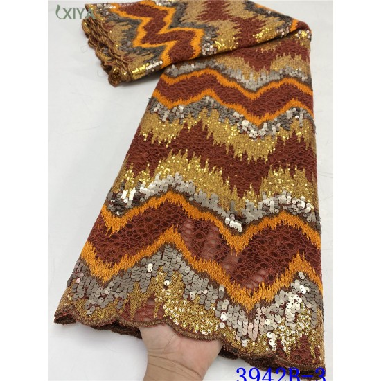 Latest African Lace Fabric Sequin Lace French Tulle Mesh Lace Fabric with Sequins Beautiful Nigerian Sequence Lace APW3942B Latest African Lace Fabric Sequin Lace French Tulle Mesh Lace Fabric with Sequins Beautiful Nigerian Sequence Lace APW3942B