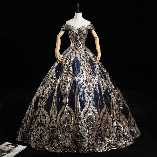 Muslim Dress Luxury Sequin Party Dress Vintage Prom Dress Classic Quinceanera Dress Robe De Bal Vestidos Customize Style Muslim Dress Luxury Sequin Party Dress Vintage Prom Dress Classic Quinceanera Dress Robe De Bal Vestidos Customize Style