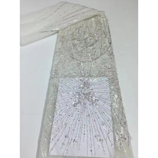 (5yards/pc) High quality gradient purple African party tulle lace with tube beads and sequins embroidery French net lace (5yards/pc) High quality gradient purple African party tulle lace with tube beads and sequins embroidery French net lace