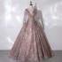 Long Sleeve Quinceanera Dress Sexy V-neck Ball Gown Luxury Lace Ball Dress Vintage Quinceanera Dresses Vestidos De 15
