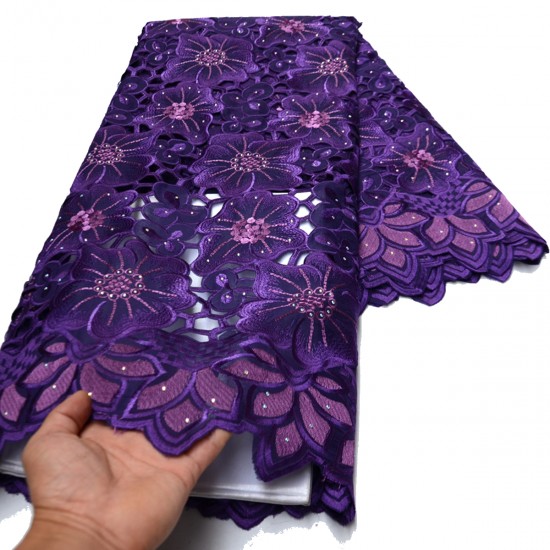 High quality new design Handcut holed white embroidery swiss voile lace for Wedding Clothes African lace fabric with stones High quality new design Handcut holed white embroidery swiss voile lace for Wedding Clothes African lace fabric with stones