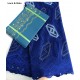Geometric patterns embroidery African Swiss Voile lace fabric cotton 100% matching Aso Oke gele Headtie sold together Geometric patterns embroidery African Swiss Voile lace fabric cotton 100% matching Aso Oke gele Headtie sold together