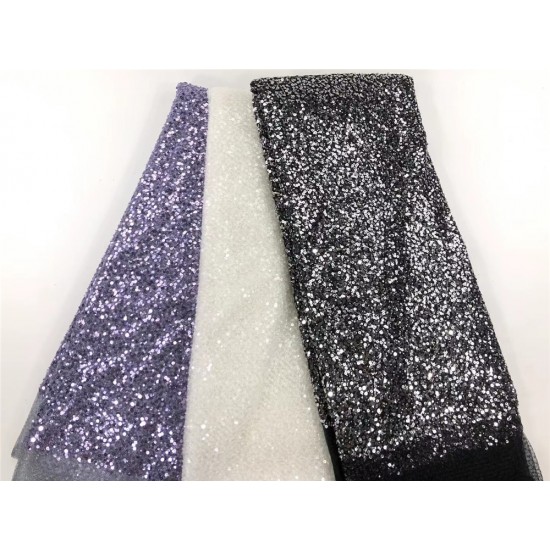 Anna black french sequins and handmade beaded lace fabric for sewing wedding dress african fabric for women party dress Anna black french sequins and handmade beaded lace fabric for sewing wedding dress african fabric for women party dress