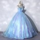 Fluorescent Blue Quinceanera Dresses 2021 Party Dress Classic Sweetheart Prom Dress Luxury Ball Gown Robe De Bal Vestidos Fluorescent Blue Quinceanera Dresses 2021 Party Dress Classic Sweetheart Prom Dress Luxury Ball Gown Robe De Bal Vestidos