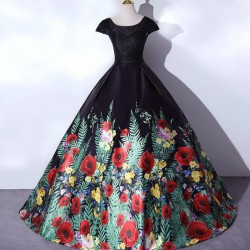 Black Quinceanera Dresses 2021 Quinceanera Gown Lace Top Party Dress Classic Princess Ball Gown Robe De Bal Vestidos