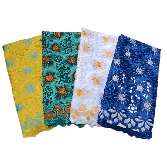 2021 High quality New design Handcut holed embroidery swiss voile lace for Wedding Clothes African lace fabric with stones 2021 High quality New design Handcut holed embroidery swiss voile lace for Wedding Clothes African lace fabric with stones