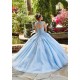 Light Sky Blue Quinceanera Dresses O-Neck Lace Beads Sequins Backless Princess Party Sweet 16 Ball Gown Vestidos De 15 Años Light Sky Blue Quinceanera Dresses O-Neck Lace Beads Sequins Backless Princess Party Sweet 16 Ball Gown Vestidos De 15 Años