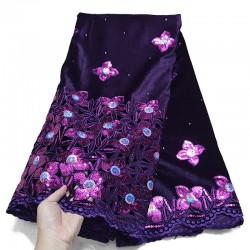 5 Y Swiss lace fabric 2021 heavy Velvet embroidery African lace fabrics 100% cotton fabric Swiss voile lace in Switzerland 04