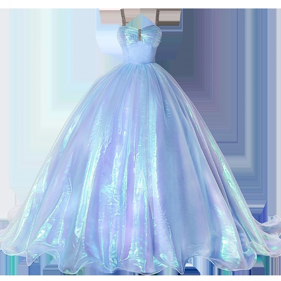 Fluorescent Blue Quinceanera Dresses 2021 Party Dress Classic Sweetheart Prom Dress Luxury Ball Gown Robe De Bal Vestidos Fluorescent Blue Quinceanera Dresses 2021 Party Dress Classic Sweetheart Prom Dress Luxury Ball Gown Robe De Bal Vestidos