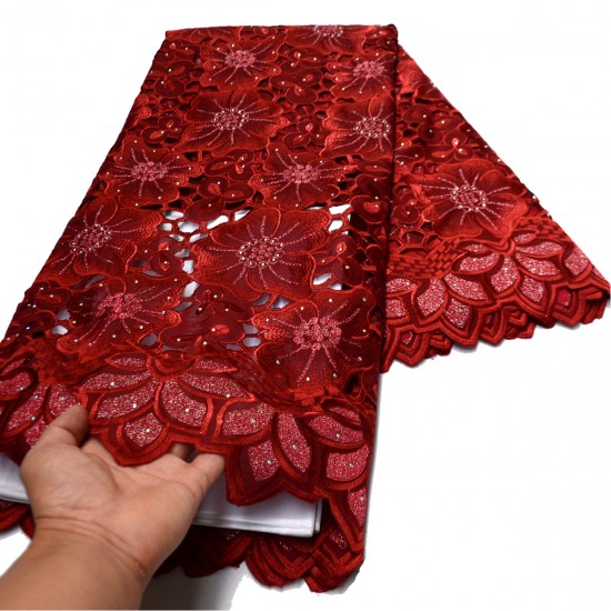 High quality new design Handcut holed white embroidery swiss voile lace for Wedding Clothes African lace fabric with stones High quality new design Handcut holed white embroidery swiss voile lace for Wedding Clothes African lace fabric with stones