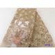 NI.AI NEW High Quality 2021 Tulle sequins French Nigerian Lace Fabrics Pearls Embroidered Gold African Lace Fabric 3993B NI.AI NEW High Quality 2021 Tulle sequins French Nigerian Lace Fabrics Pearls Embroidered Gold African Lace Fabric 3993B