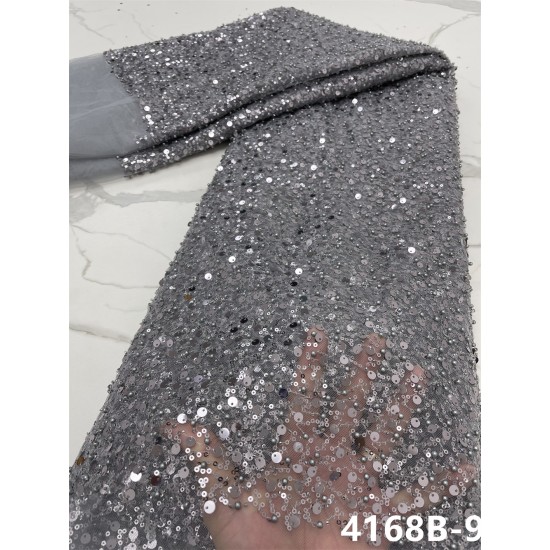 XIYA French 3d beads Lace Fabric 2021 High Quality Embroidery African Net Laces Nigerian Tulle Fabrics In Purple 4168B XIYA French 3d beads Lace Fabric 2021 High Quality Embroidery African Net Laces Nigerian Tulle Fabrics In Purple 4168B