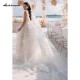 Beading Lace Beach Wedding Gown Tulle Flowers Train V-Neck Sleeveless Zipper Off The Shoulder Split Front/Side Feathers Beading Lace Beach Wedding Gown Tulle Flowers Train V-Neck Sleeveless Zipper Off The Shoulder Split Front/Side Feathers