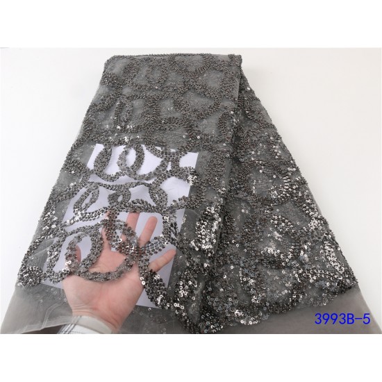 NI.AI NEW High Quality 2021 Tulle sequins French Nigerian Lace Fabrics Pearls Embroidered Gold African Lace Fabric 3993B NI.AI NEW High Quality 2021 Tulle sequins French Nigerian Lace Fabrics Pearls Embroidered Gold African Lace Fabric 3993B