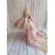 New High Quality Pink Gold Lace Beads Flower Girl Dress Cap Sleeve Infant Toddler First Birthay Dress Big Bow Headpiece New High Quality Pink Gold Lace Beads Flower Girl Dress Cap Sleeve Infant Toddler First Birthay Dress Big Bow Headpiece