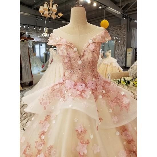 Light Pink Quinceanera Dress 2021 V-neck Cap Sleeves 3D Flower Lace Up Party Princess Sweet 16 Ball Gown Vestidos De 15 Años Light Pink Quinceanera Dress 2021 V-neck Cap Sleeves 3D Flower Lace Up Party Princess Sweet 16 Ball Gown Vestidos De 15 Años
