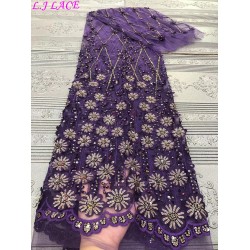 Beauty classic design french lace sequins embroidery tulle lace wedding party dress DIY tulle laces net lace fabric