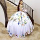 Luxury Beaded White Embroidery Quinceanera Dresses Damas Vestidos de Fiesta Off The Shoulder Corset Back Sweet 16 Dress Luxury Beaded White Embroidery Quinceanera Dresses Damas Vestidos de Fiesta Off The Shoulder Corset Back Sweet 16 Dress