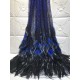 French net Lace with glued gilliter with feather African Tulle embroidered Lace shining glued gilitter for nice dress French net Lace with glued gilliter with feather African Tulle embroidered Lace shining glued gilitter for nice dress