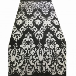 Fashion Retro Hollow Out Mesh Tulle African Net Lace French Sequin Fabric 5 Yards for Sewing White Party Dress