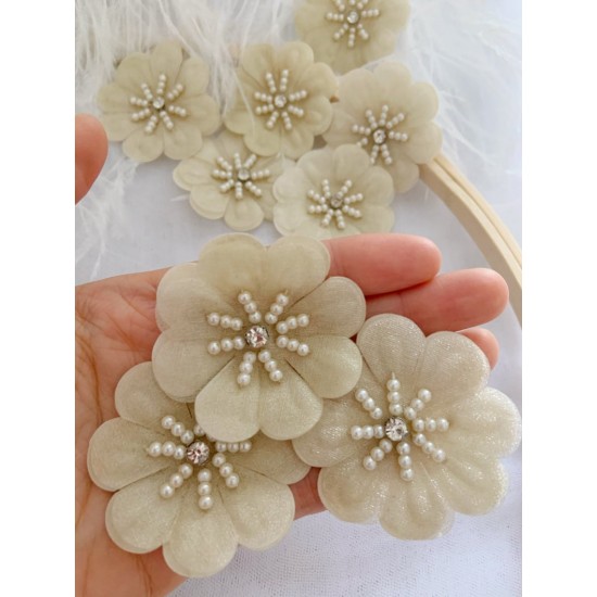 100 pcs Purple 3d Florals Motif Applique Heavy Bead Organza Lace Applique With Rhinestone 100 pcs Purple 3d Florals Motif Applique Heavy Bead Organza Lace Applique With Rhinestone