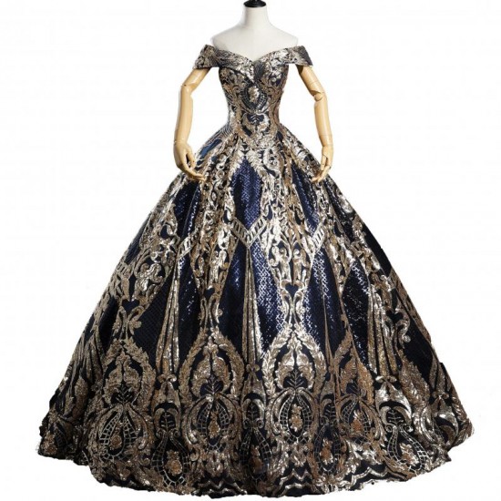 Muslim Dress Luxury Sequin Party Dress Vintage Prom Dress Classic Quinceanera Dress Robe De Bal Vestidos Customize Style Muslim Dress Luxury Sequin Party Dress Vintage Prom Dress Classic Quinceanera Dress Robe De Bal Vestidos Customize Style