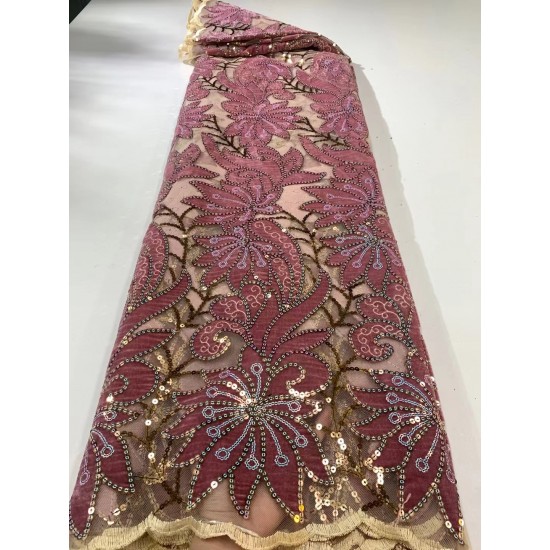 Gold Sequence Embroidery Swiss Voile Organza African French Net Velvet Lace High Quality Mesh Tulle Sequins Fabric Wedding Gold Sequence Embroidery Swiss Voile Organza African French Net Velvet Lace High Quality Mesh Tulle Sequins Fabric Wedding