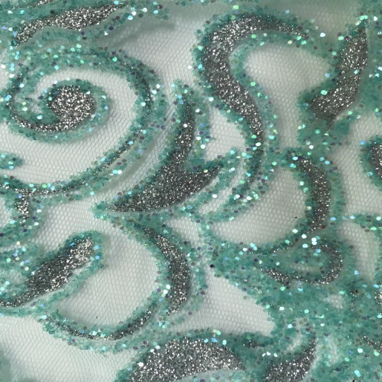 New French Floral Pattern Guipure Mesh African Sequins Net Lace Fabric 5 Yards Glitter Tulle for Wedding Dress Multi Colors New French Floral Pattern Guipure Mesh African Sequins Net Lace Fabric 5 Yards Glitter Tulle for Wedding Dress Multi Colors