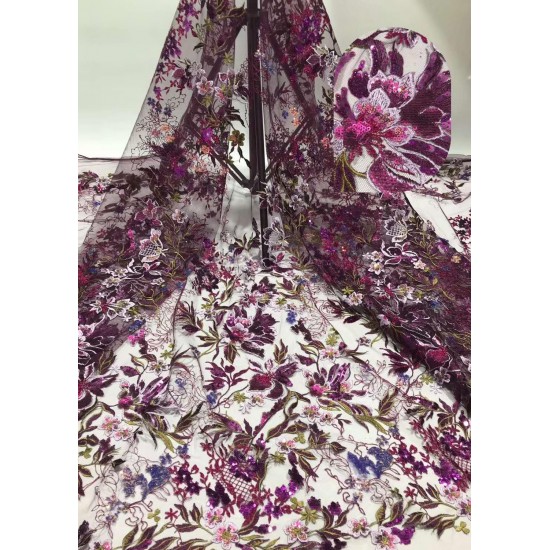 The latest high-quality sequin fabric sequin embroidery French mesh tulle Nigeria lace fabric is design wedding/party dresses The latest high-quality sequin fabric sequin embroidery French mesh tulle Nigeria lace fabric is design wedding/party dresses