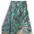 Aqua Pink Gorgeous irregular Floral French Lace Top Grade African Tulle Net Lace Fabric with Shiny Sequins 5 yards