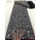 Anna black french sequins and handmade beaded lace fabric for sewing wedding dress african fabric for women party dress Anna black french sequins and handmade beaded lace fabric for sewing wedding dress african fabric for women party dress