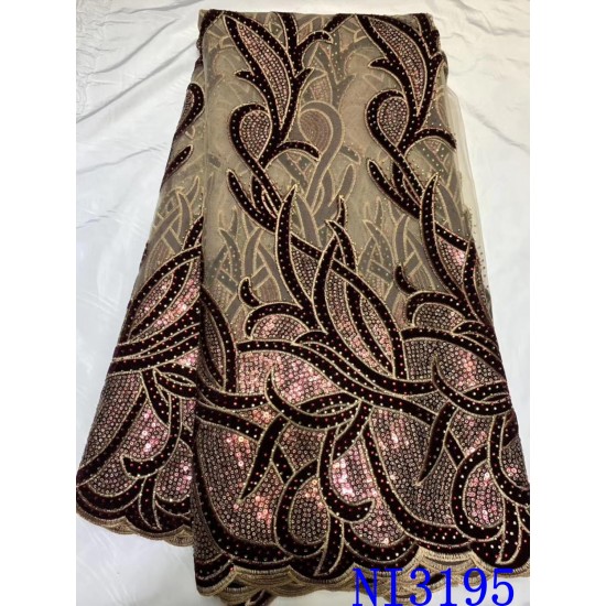 High Quality Mess Lace Materials Sequence Lace Fabric African Tulle Lace Fabric with Sequins Fabrics Nigerian Wedding Party High Quality Mess Lace Materials Sequence Lace Fabric African Tulle Lace Fabric with Sequins Fabrics Nigerian Wedding Party