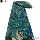 HFX Latest African Lace Fabrics 2021 Party Nigerian Sequin Tull Lace Fabric With Sequins French Mesh Lace Fabric For Dress HFX Latest African Lace Fabrics 2021 Party Nigerian Sequin Tull Lace Fabric With Sequins French Mesh Lace Fabric For Dress