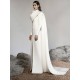 2021 Arabic Evening Gowns with Wrap Floor Length Women Sheath Prom Dresses Long Sleeves Custom Made Formal Celebrity Dress 2021 Arabic Evening Gowns with Wrap Floor Length Women Sheath Prom Dresses Long Sleeves Custom Made Formal Celebrity Dress