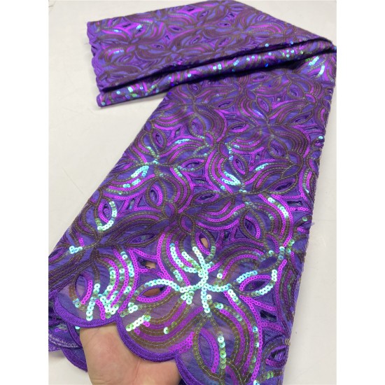 XIYA Luxury Handcut Hole Heavy sequins African Lace Fabric 2021 High Quality Nigerian Women Party Embroidery Lace Fabric XIYA Luxury Handcut Hole Heavy sequins African Lace Fabric 2021 High Quality Nigerian Women Party Embroidery Lace Fabric
