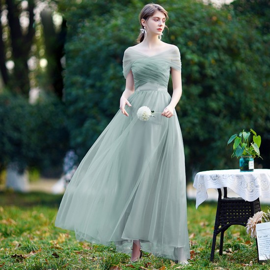 Light Blue 2021 Chiffon Bridesmaid Dresses Off-The-Shoulder Lace Up Bridesmaid Dress Plus Size for Women Wedding Light Blue 2021 Chiffon Bridesmaid Dresses Off-The-Shoulder Lace Up Bridesmaid Dress Plus Size for Women Wedding