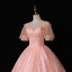 Party Dress Pink Quinceanera Dresses Classic Puff Sleeve Luxury Lace Ball Gown Elegant Pearl Beaded Prom Dress Party Dress Pink Quinceanera Dresses Classic Puff Sleeve Luxury Lace Ball Gown Elegant Pearl Beaded Prom Dress