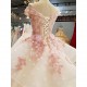 Light Pink Quinceanera Dress 2021 V-neck Cap Sleeves 3D Flower Lace Up Party Princess Sweet 16 Ball Gown Vestidos De 15 Años Light Pink Quinceanera Dress 2021 V-neck Cap Sleeves 3D Flower Lace Up Party Princess Sweet 16 Ball Gown Vestidos De 15 Años