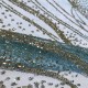 Fashion Ice Blue Gorgeous Shining Gold Glitter Sequence Mesh Sequin Lace Fabric for Evening Dress Swiss Voile Net Laces Fashion Ice Blue Gorgeous Shining Gold Glitter Sequence Mesh Sequin Lace Fabric for Evening Dress Swiss Voile Net Laces