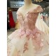 Light Pink Quinceanera Dress 2021 V-neck Cap Sleeves 3D Flower Lace Up Party Princess Sweet 16 Ball Gown Vestidos De 15 Años Light Pink Quinceanera Dress 2021 V-neck Cap Sleeves 3D Flower Lace Up Party Princess Sweet 16 Ball Gown Vestidos De 15 Años