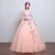 V-neck Quinceanera Dresses Long Sleeve Hand Flower Boho Wedding Party Dress Blue Gala Gowns Vestido De 15 Anos De Debutante V-neck Quinceanera Dresses Long Sleeve Hand Flower Boho Wedding Party Dress Blue Gala Gowns Vestido De 15 Anos De Debutante
