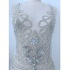 Super Large Silver Luxury Rhinestone Bodice Crystal Applique Heavy Bead Handmade Bodice Patch Haute Couture Prom Bridal Super Large Silver Luxury Rhinestone Bodice Crystal Applique Heavy Bead Handmade Bodice Patch Haute Couture Prom Bridal