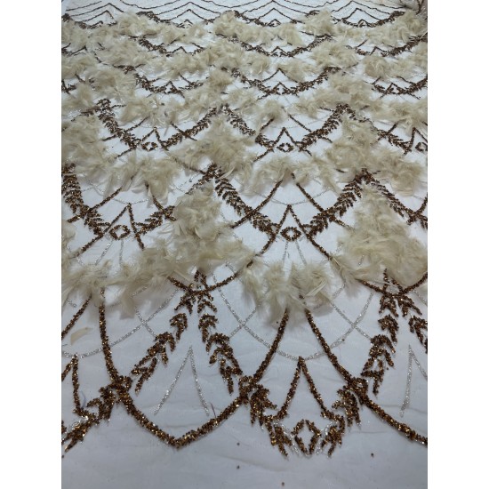 3d Gold Lace Fabric With Feather Lace Tassel 2021 Luxury Women's Dress Lace Material Of Good Quality J4284 3d Gold Lace Fabric With Feather Lace Tassel 2021 Luxury Women's Dress Lace Material Of Good Quality J4284