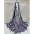 Grey Purple Pink Gold Blue Wine Red Lace Fabric with Chiffon lace African Satin Fabric Silk Material For Women Dress 5 yards