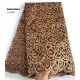 5 yards Soft coffee Handcut African Organza lace Fabric with sequins Nigerian Ghana occasional sewing wear high quality 5 yards Soft coffee Handcut African Organza lace Fabric with sequins Nigerian Ghana occasional sewing wear high quality