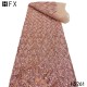 HFX Luxury African Sequins Lace Fabrics 2021 High Quality Embroidered French Tulle Lace Fabrics For Wedding Party Dress HFX Luxury African Sequins Lace Fabrics 2021 High Quality Embroidered French Tulle Lace Fabrics For Wedding Party Dress