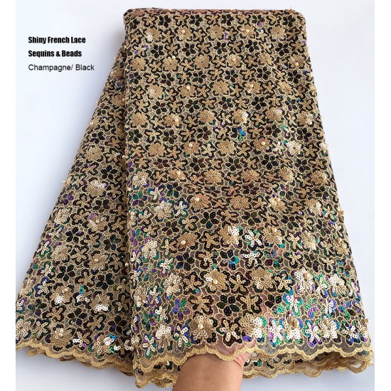 All sequins Top Class floral French Lace African Tulle Lace Unique Mesh Fabric with Beads Beautiful Nigerian All sequins Top Class floral French Lace African Tulle Lace Unique Mesh Fabric with Beads Beautiful Nigerian