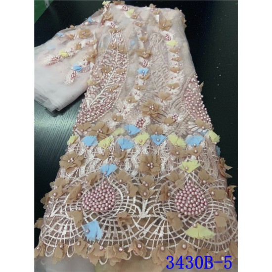 NIAI 2020 New Design African Lace Fabric Wholesale French Lace Fabric Beads Embroidered Nigerian laces for wedding XY3430B-1 NIAI 2020 New Design African Lace Fabric Wholesale French Lace Fabric Beads Embroidered Nigerian laces for wedding XY3430B-1